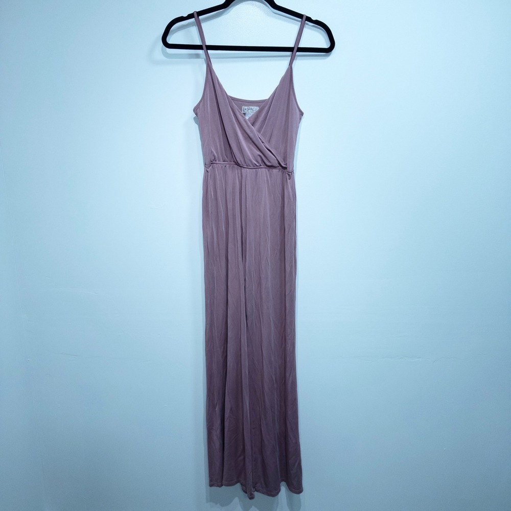 L*Space Dusty‎ Mauve Pink Wide Leg Jumpsuit Size Small